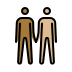 men holding hands, medium-dark skin tone, medium-light skin tone